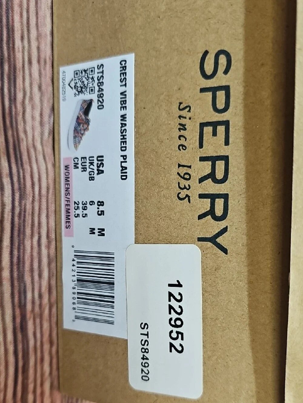 Sperry plaid fabric